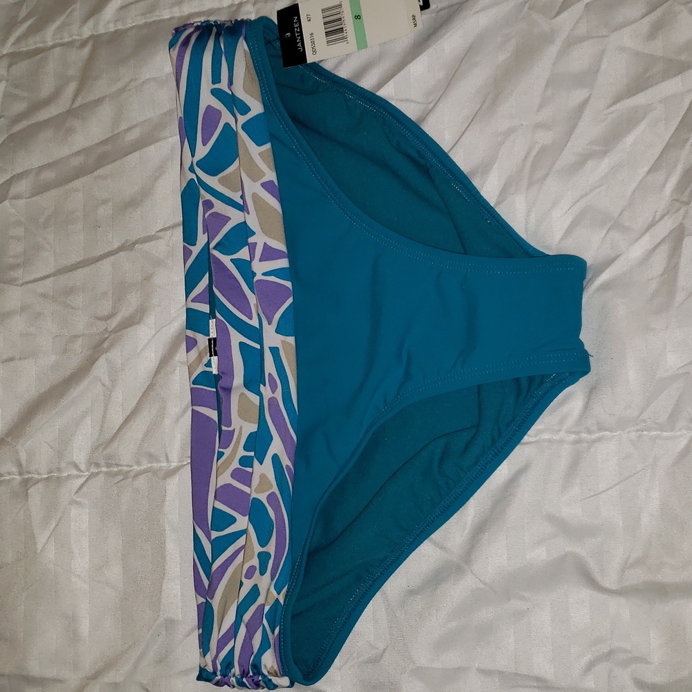 NWT bikini bottoms size 8 Jantzen blue